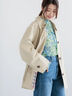 ステンカラーミドルコート《2025spring catalog item》（ベージュ/グリーン）｜Te chichi（テチチ）通販