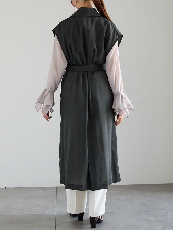 信頼も厚い セール】 シアーロングトレンチジレ《2025spring item catalog ジャケット・アウター
