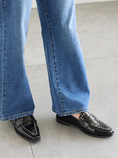 セール】 スタッズローファー《2025spring catalog item》（ブラック