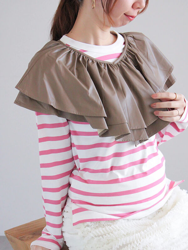 【ALESSANDRA RICH】フリル Tシャツ Black puff-sleeve collarless shirt - women - ALESSANDRA RICH