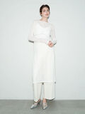 【Atelier Sucre】サイドスリットレイヤードレースワンピース《2025spring catalog item》（オフホワイト）｜Te chichi（テチチ）通販