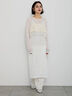 【Atelier Sucre】サイドスリットレイヤードレースワンピース《2025spring catalog item》（オフホワイト）｜Te chichi（テチチ）通販