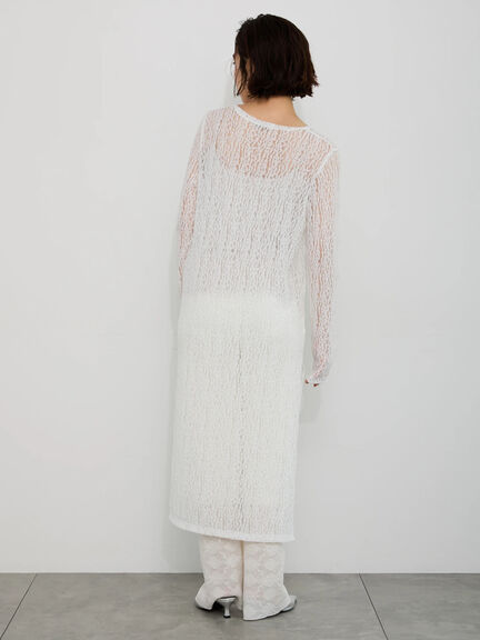 【Atelier Sucre】サイドスリットレイヤードレースワンピース《2025spring catalog item》（オフホワイト）｜Te chichi（テチチ）通販