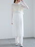 【Atelier Sucre】サイドスリットレイヤードレースワンピース《2025spring catalog item》（オフホワイト）｜Te chichi（テチチ）通販