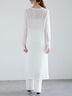 【Atelier Sucre】サイドスリットレイヤードレースワンピース《2025spring catalog item》（オフホワイト）｜Te chichi（テチチ）通販