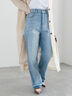 【宮本茉由着用】ストレートシルエットDenim（オフホワイト/サックスブルー/ブルー）｜Te chichi（テチチ）通販