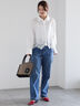 【宮本茉由着用】ストレートシルエットDenim（オフホワイト/サックスブルー/ブルー）｜Te chichi（テチチ）通販