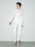 【Atelier Sucre】ストレートオフレースパンツ《2025spring catalog item》（オフホワイト）｜Te chichi（テチチ）通販