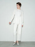 【Atelier Sucre】ストレートオフレースパンツ《2025spring catalog item》（オフホワイト）｜Te chichi（テチチ）通販