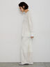 【Atelier Sucre】ストレートオフレースパンツ《2025spring catalog item》（オフホワイト）｜Te chichi（テチチ）通販