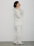 【Atelier Sucre】ストレートオフレースパンツ《2025spring catalog item》（オフホワイト）｜Te chichi（テチチ）通販