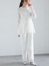 【Atelier Sucre】ストレートオフレースパンツ《2025spring catalog item》（オフホワイト）｜Te chichi（テチチ）通販