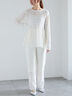 【Atelier Sucre】ストレートオフレースパンツ《2025spring catalog item》（オフホワイト）｜Te chichi（テチチ）通販