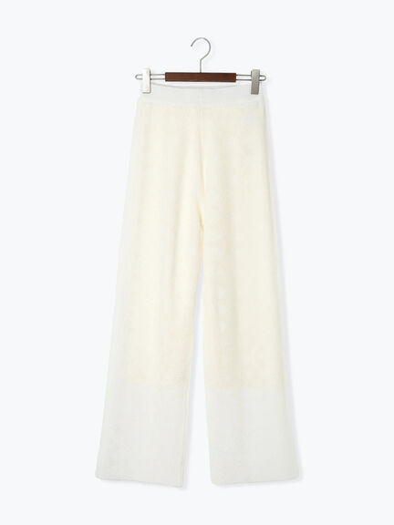 【Atelier Sucre】ストレートオフレースパンツ《2025spring catalog item》（オフホワイト）｜Te chichi（テチチ）通販