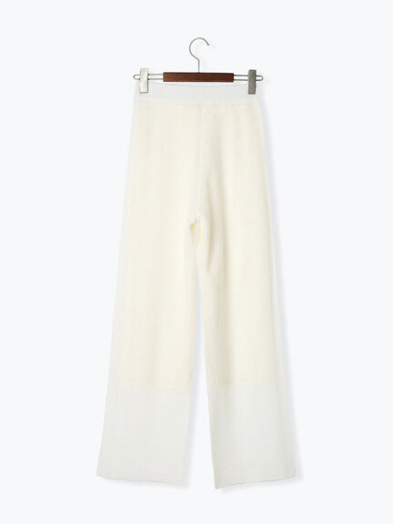 【Atelier Sucre】ストレートオフレースパンツ《2025spring catalog item》（オフホワイト）｜Te chichi（テチチ）通販