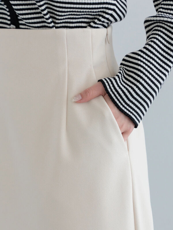 セール】 【宮本茉由着用】ハイウエストロングナロースカート
