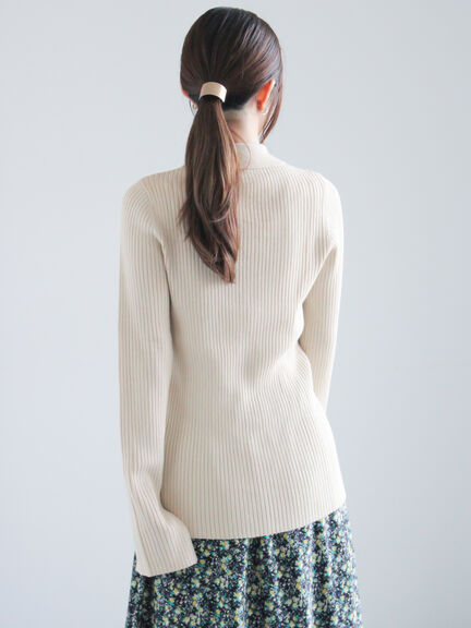 リブポロカラーニットカーディガン《2025spring catalog item》（グレー/チャコールグレー/ラベンダー）｜Te chichi（テチチ）通販