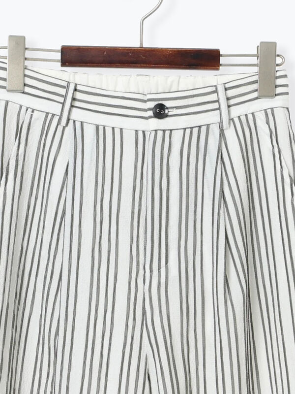 なっち　1212 セール】 シェイドストライプタックパンツ（セットアップ可