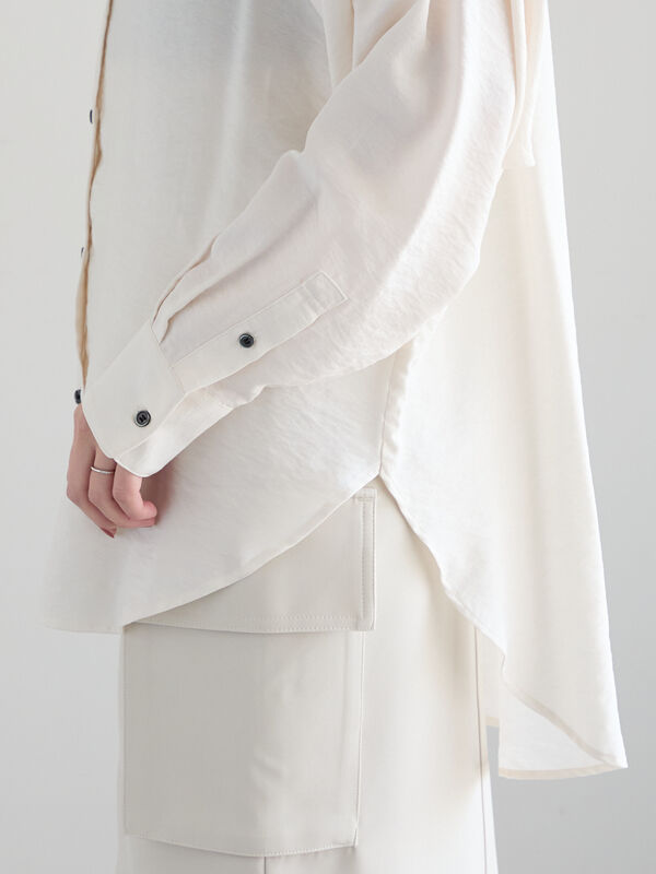 ブラウス シャツ シャイニースパンドルマンシャツ「2025spring catalog item」 レディース セール】 シャイニースパンドルマンシャツ《2025spring catalog