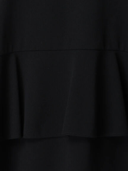 【WEB限定】カットジョーゼット後ろフリルジャケット【セレモニーアイテム】（ネイビー）｜Te chichi（テチチ）通販
