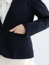 【WEB限定】カットジョーゼットノーカラージャケット【セレモニーアイテム】（ネイビー）｜Te chichi（テチチ）通販