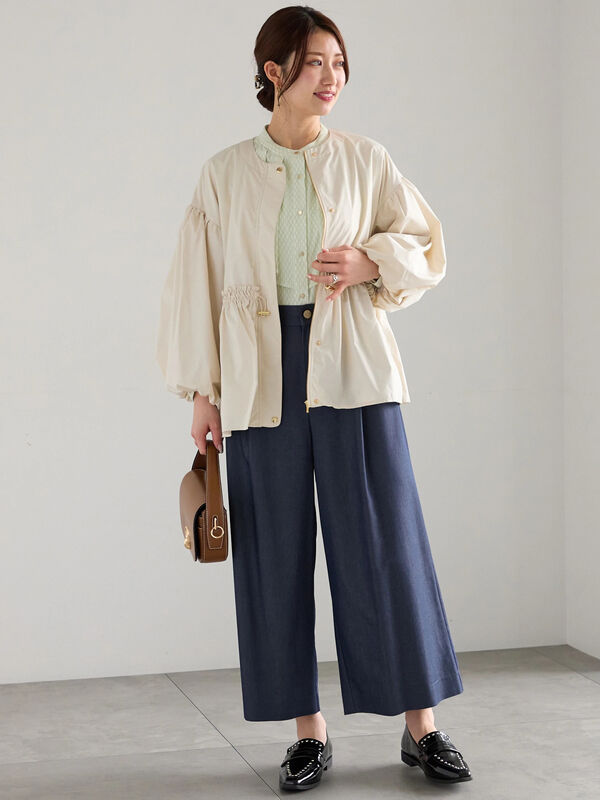 NINA RICCI ベージュ ワイドパンツ　34サイズ Nina Ricci ワイドパンツ | ブラック | FARFETCH JP