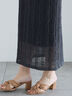 レーシーニットストレートスカート（セットアップ可）《2025spring catalog item》（オフホワイト/チャコールグレー）｜Te chichi（テチチ）通販