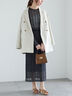 レーシーニットプルオーバー（セットアップ可《2025spring catalog item》（オフホワイト/チャコールグレー）｜Te chichi（テチチ）通販