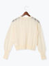 レーシーニットプルオーバー（セットアップ可《2025spring catalog item》（オフホワイト/チャコールグレー）｜Te chichi（テチチ）通販