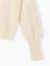 レーシーニットプルオーバー（セットアップ可《2025spring catalog item》（オフホワイト/チャコールグレー）｜Te chichi（テチチ）通販