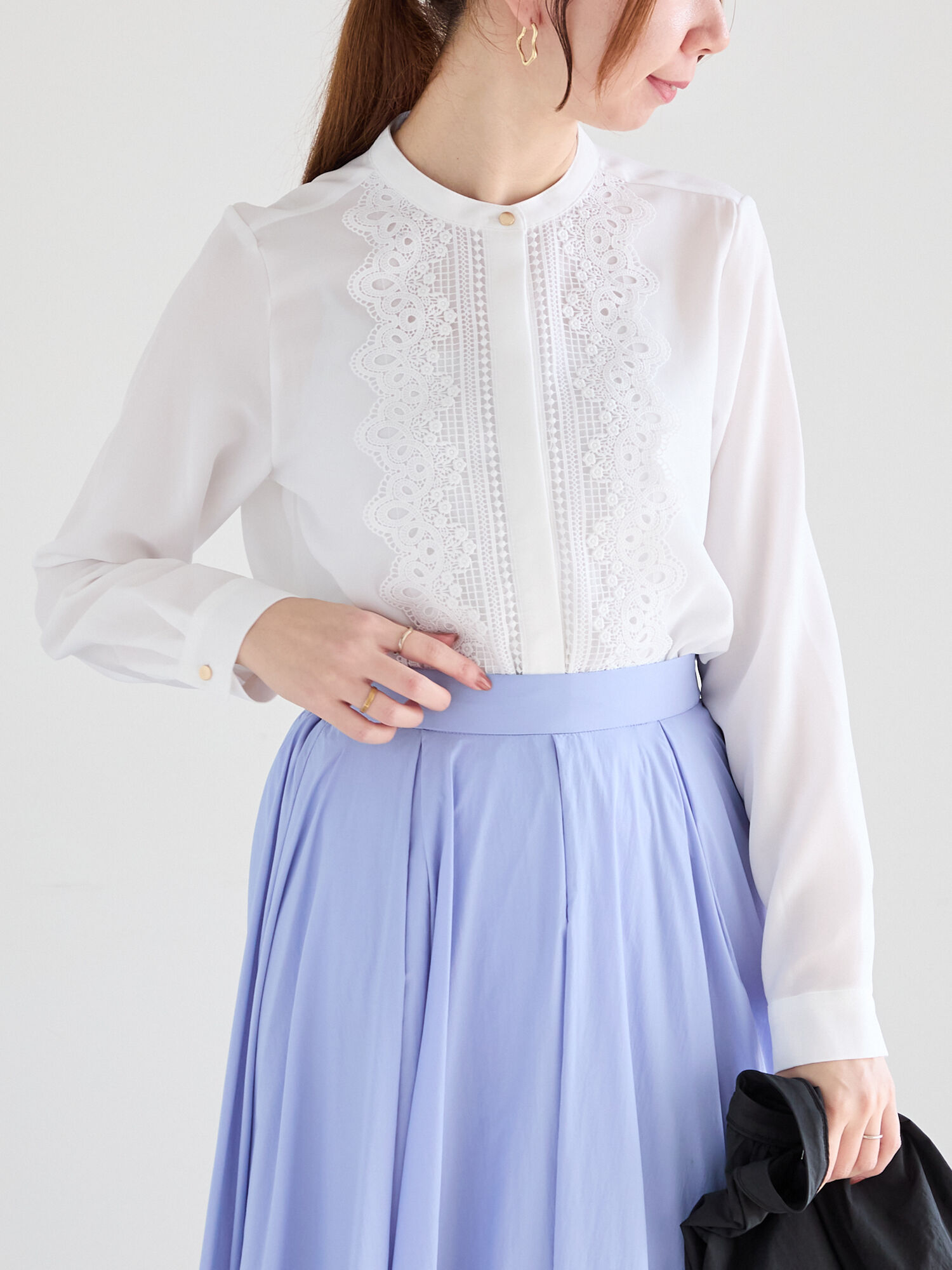 レースブラウス WEB/一部店舗限定』NaokoTakayamaレースブラウス[LA47-23K001