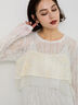 【Atelier Sucre】コードメッシュレースキャミブラウス《2025spring catalog item》（オフホワイト）｜Te chichi（テチチ）通販
