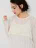 【Atelier Sucre】コードメッシュレースキャミブラウス《2025spring catalog item》（オフホワイト）｜Te chichi（テチチ）通販