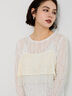 【Atelier Sucre】コードメッシュレースキャミブラウス《2025spring catalog item》（オフホワイト）｜Te chichi（テチチ）通販