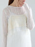 【Atelier Sucre】コードメッシュレースキャミブラウス《2025spring catalog item》（オフホワイト）｜Te chichi（テチチ）通販