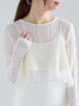 【Atelier Sucre】コードメッシュレースキャミブラウス《2025spring catalog item》（オフホワイト）｜Te chichi（テチチ）通販