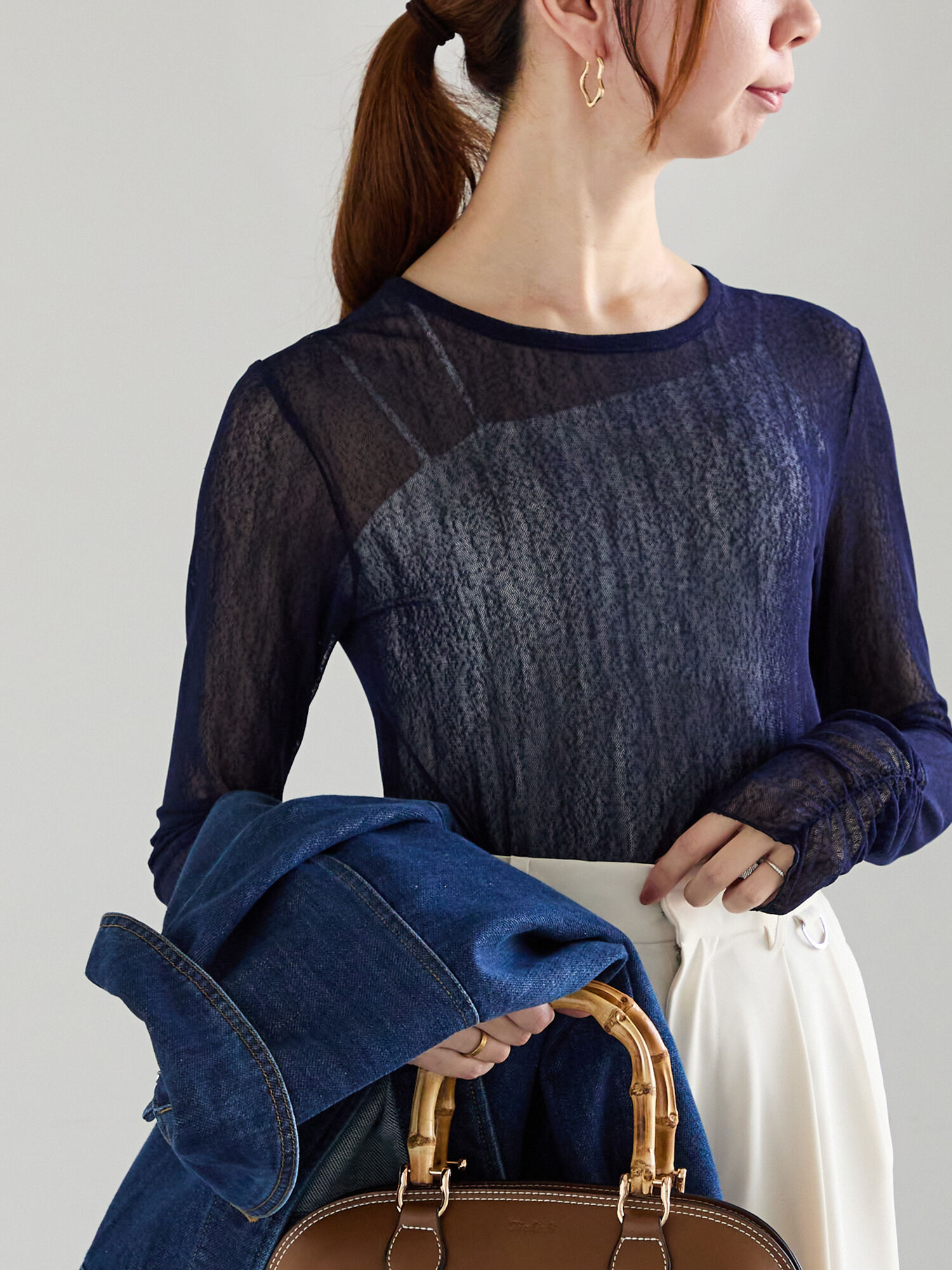 チャッピー未使用品　Y,s ドルマリンフードトップス マリンキャップ (WOMENS) | St ANDREWS（セントアンドリュース