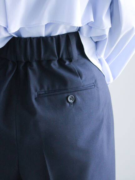 フロントポケット2タックワイドスラックス（セットアップ可）《2025spring catalog item》（グレー/ネイビー）｜Te chichi（テチチ）通販