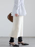 フクレジャカードストレートロングスカート《2025spring catalog item》（オフホワイト/ブラック）｜Te chichi（テチチ）通販