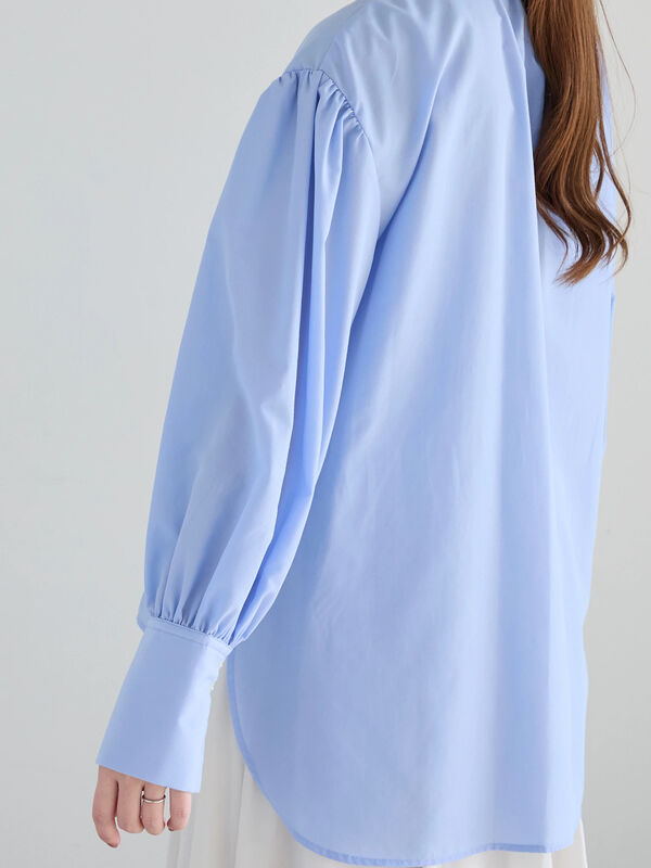 TIBI ボリュームスリーブトップス シアースリーブトップス レディース トップス リブトップス