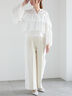 【Atelier Sucre】サイドレースパンツ《2025spring catalog item》（オフホワイト）｜Te chichi（テチチ）通販