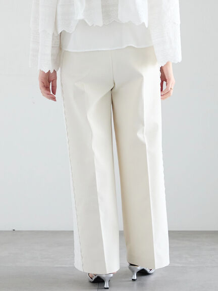 【Atelier Sucre】サイドレースパンツ《2025spring catalog item》（オフホワイト）｜Te chichi（テチチ）通販