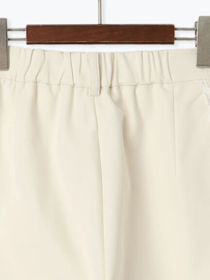 【Atelier Sucre】サイドレースパンツ《2025spring catalog item》（オフホワイト）｜Te chichi（テチチ）通販