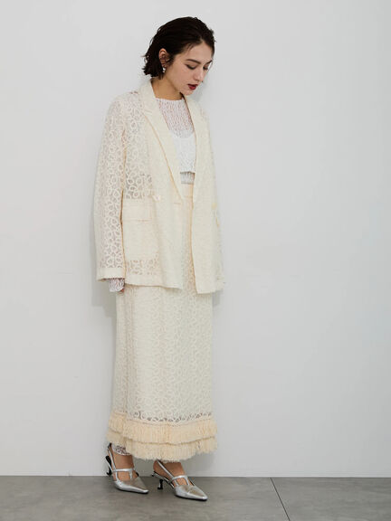 【Atelier Sucre】バテンレースジャケット《2025spring catalog item》（オフホワイト）｜Te chichi（テチチ）通販