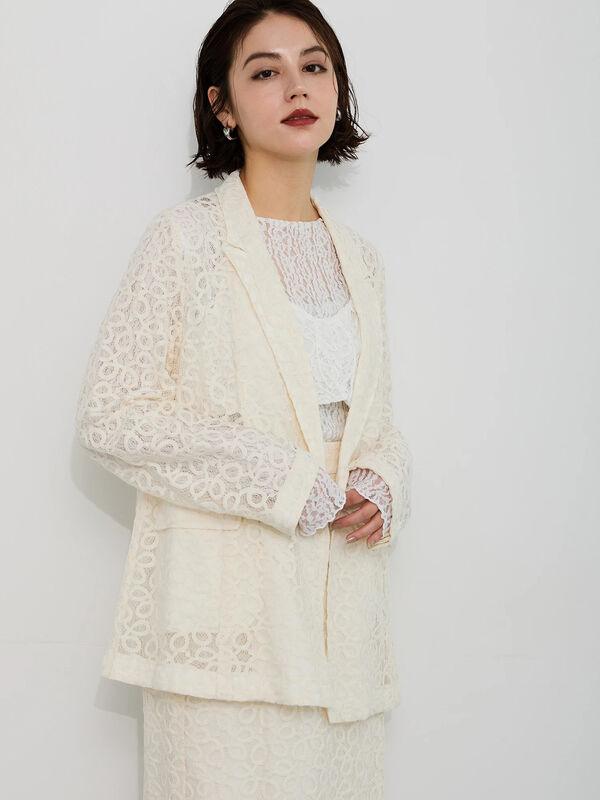 セール】 【Atelier Sucre】バテンレースジャケット《2025spring