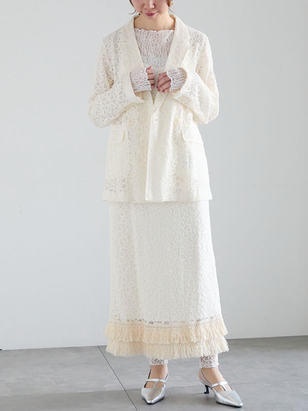 バテンレースちゅにっ セール】 【Atelier Sucre】バテンレースジャケット《2025spring
