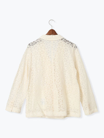 【Atelier Sucre】バテンレースジャケット《2025spring catalog item》（オフホワイト）｜Te chichi（テチチ）通販