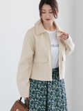 【宮本茉由着用】ダブルポケットジップジャケット《2025spring catalog item》（クリーム）｜Te chichi（テチチ）通販