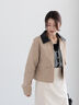 【宮本茉由着用】ダブルポケットジップジャケット《2025spring catalog item》（ブラック/ベージュ/クリーム）｜Te chichi（テチチ）通販