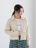 【宮本茉由着用】ダブルポケットジップジャケット《2025spring catalog item》（ブラック/ベージュ/クリーム）｜Te chichi（テチチ）通販